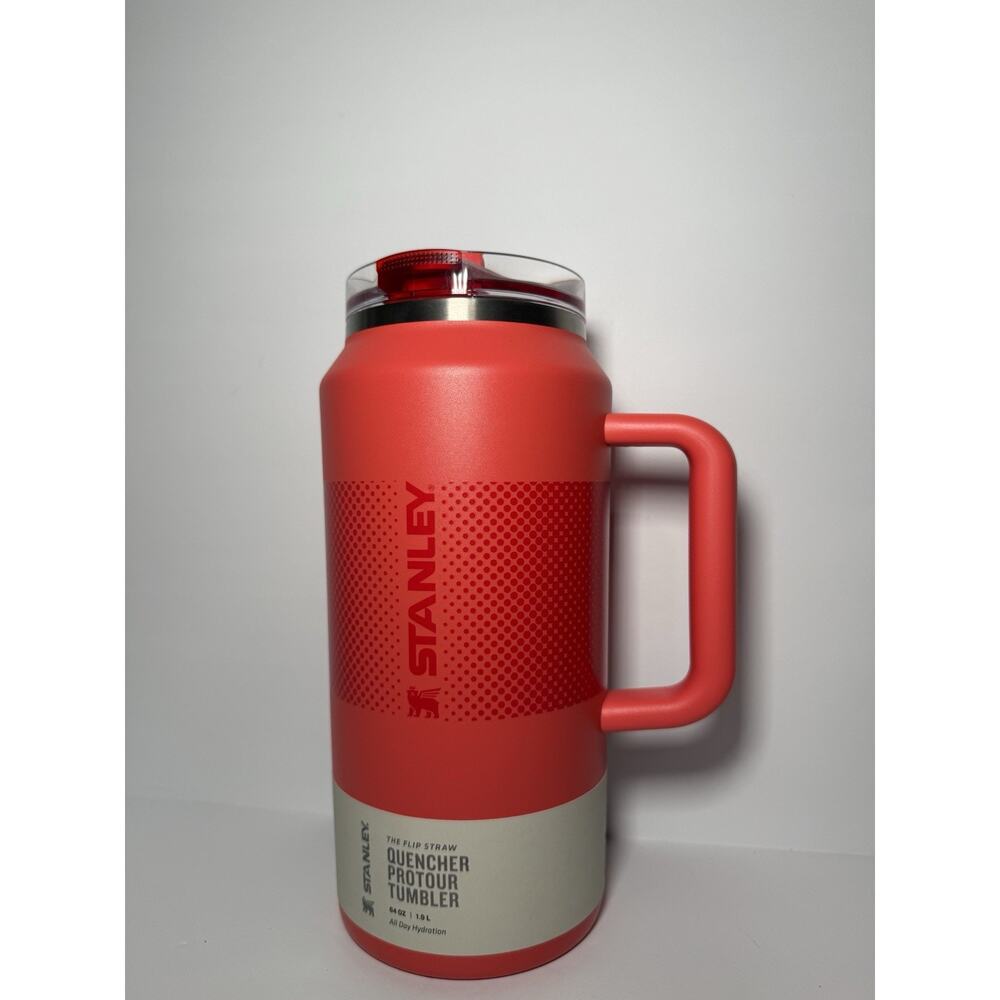 Stanley Limited Edition 64oz HOT CORAL FADE Protour Quencher Tumbler BNWT